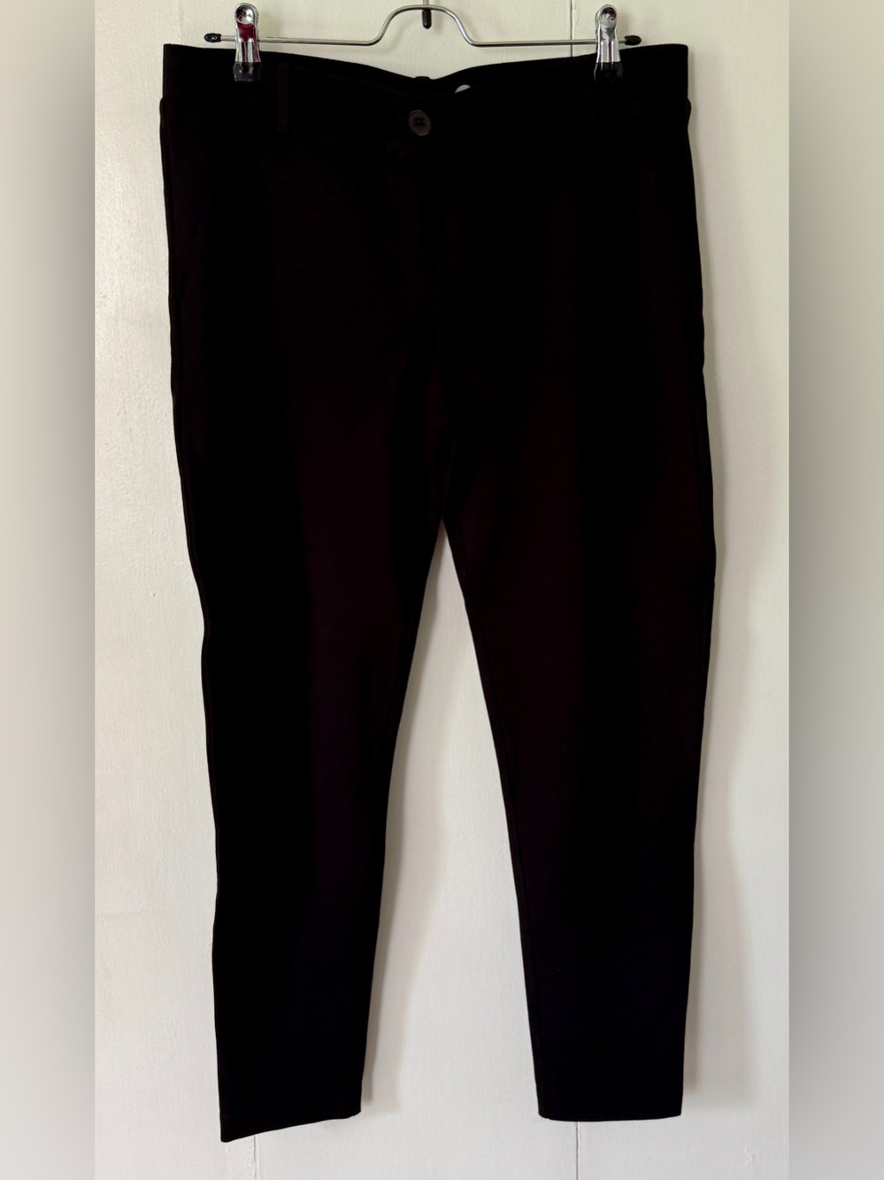 Betabrand Black Skinny Dress Pant Yoga Pants Real Back Pockets Petite Large